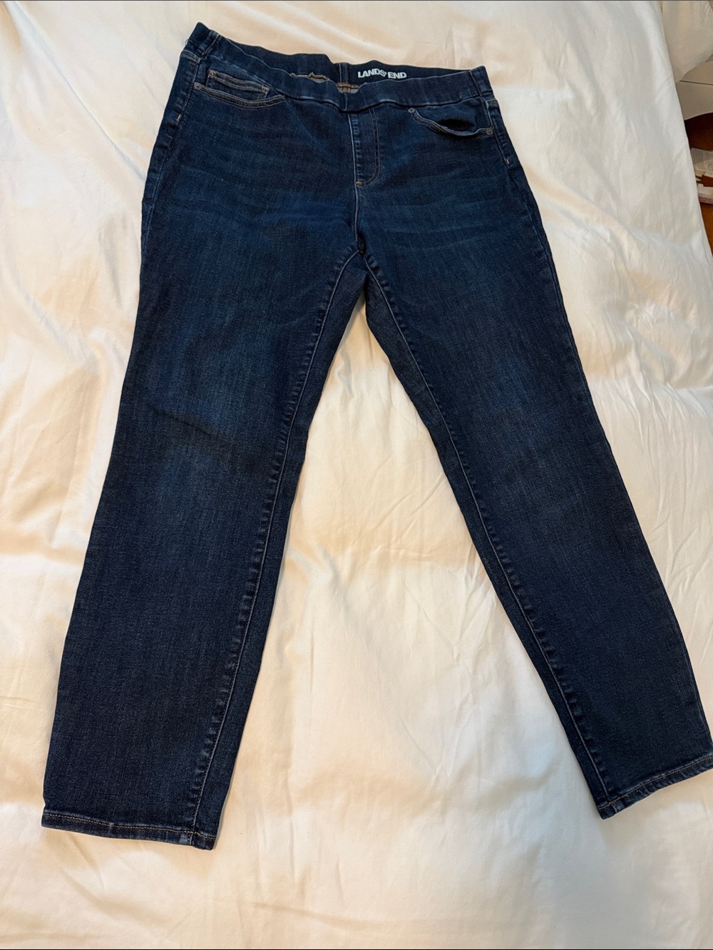 Lands' End Mid Rise Pull-on skinny jegging 16W